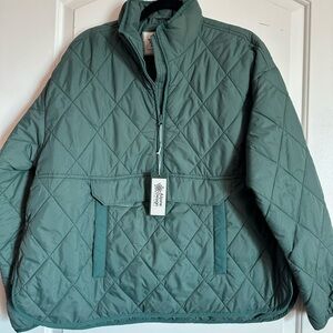 Alpine Design Quilted Anorak - Faded Evergreen